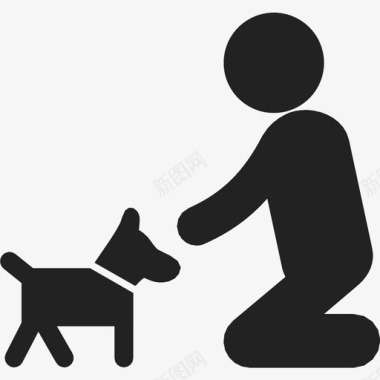 抚摸动物狗图标图标