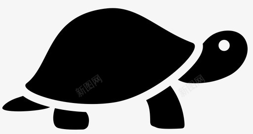 海龟动物绿色图标图标