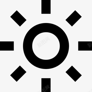 阳光明媚的一天早晨图标图标