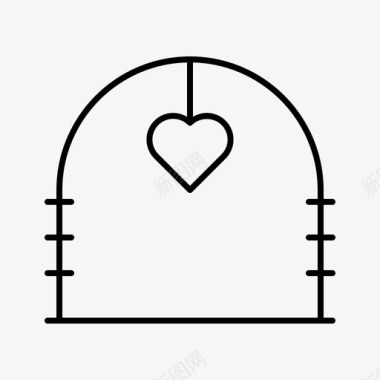 结婚拱门爱情婚姻图标图标