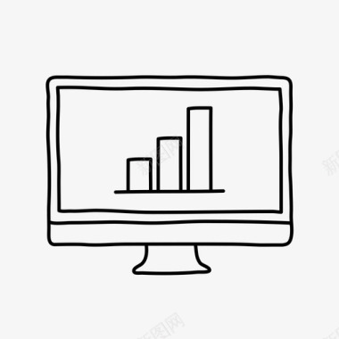 手绘方向imac条形图条形图桌面图标图标