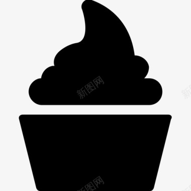 纸杯蛋糕甜点冰淇淋图标图标