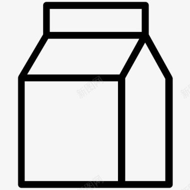 奶油纸盒牛奶纸盒牛奶奶油图标图标
