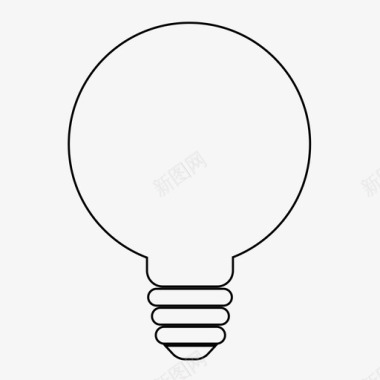爱迪生环球灯泡电创意图标图标