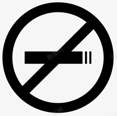 禁烟空气香烟图标图标