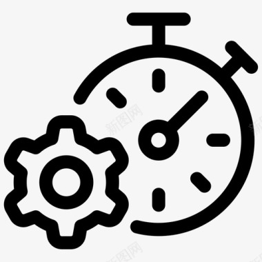 时间管理业务时间管理时间图标图标