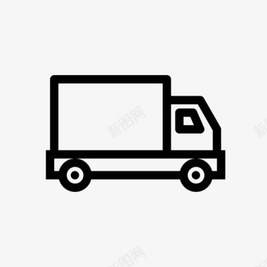 卡车送货物流图标图标
