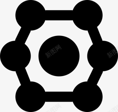 科学小实验原子实验室研究图标图标