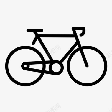 自行车汽车车辆图标图标
