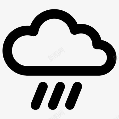 气候图标云雨气候预报图标图标