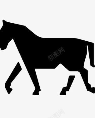 马动物图标图标