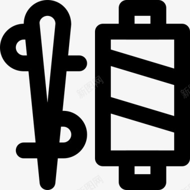 缝纫线缝纫机裁缝图标图标