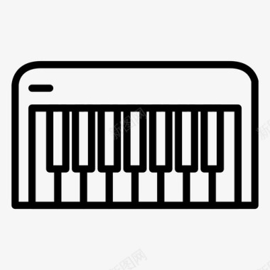 钢琴电子音乐图标图标