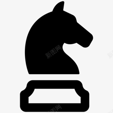 骑士商业战略象棋骑士图标图标