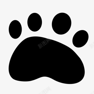 爪印猫狗图标图标