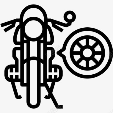 摩托车赛车手摩托轮咖啡厅赛车手碟片图标图标