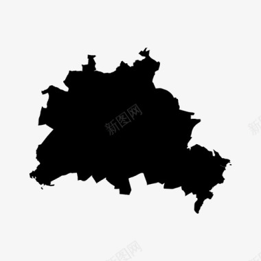 柏林城市地图德国图标图标