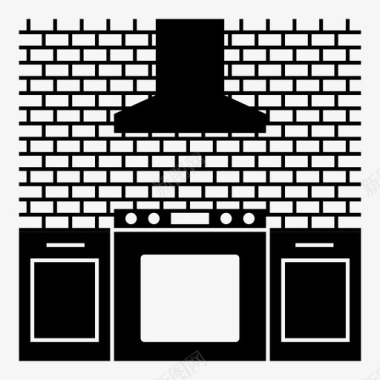 厨房橱柜现代图标图标