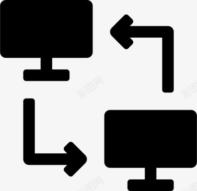 网络图标免抠png图片计算机同步数据网络图标图标