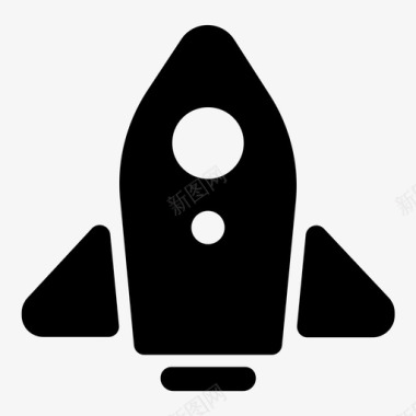 宇宙飞船发射火箭图标图标
