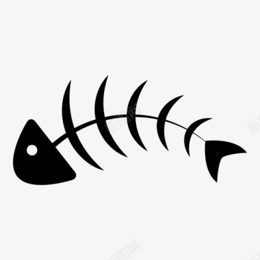 鱼骨头食物图标图标