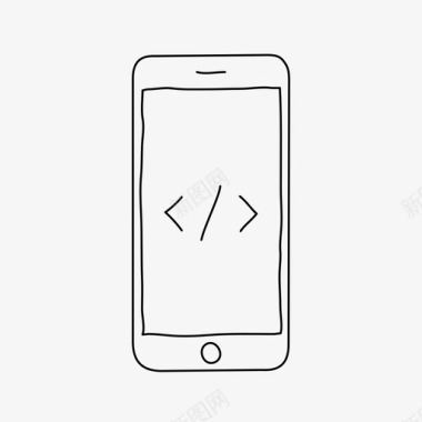 手机字体iphone编码设备屏幕图标图标