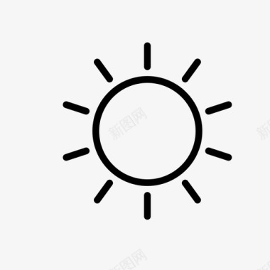 阳光炎热温暖图标图标