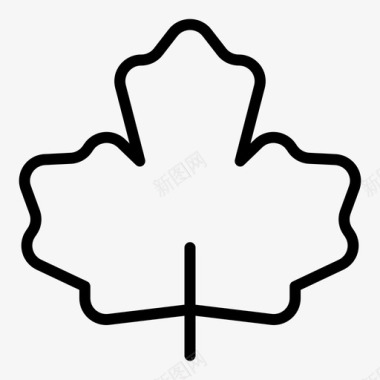 枫叶秋天加拿大图标图标