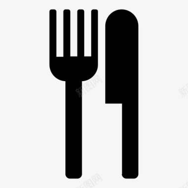餐厅咖啡厅叉子图标图标