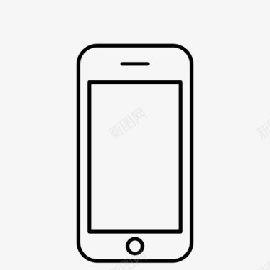 简图giphone3g苹果智能手机图标图标