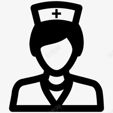 助理护士护士化身女护士图标图标