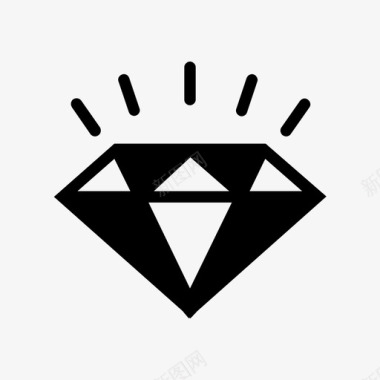 钻石珠宝婚姻图标图标