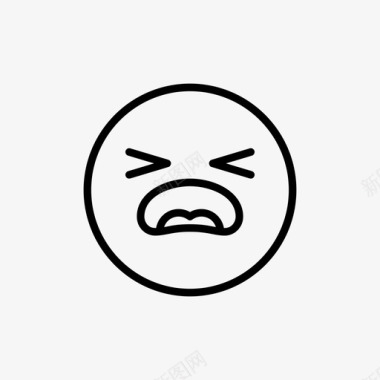 悲伤表情符号失望表情符号图标图标