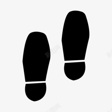 脚印脚鞋图标图标
