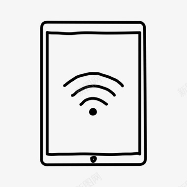 WiFi无线WiFi网络ipad无线信号设备手绘图标图标