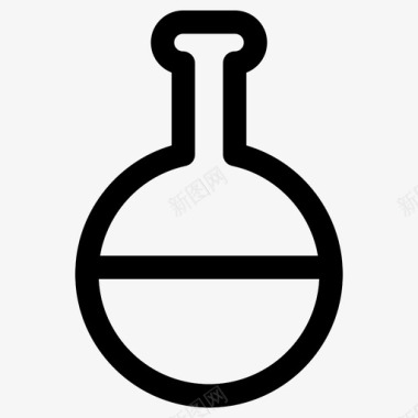 圆底烧瓶化学科学图标图标