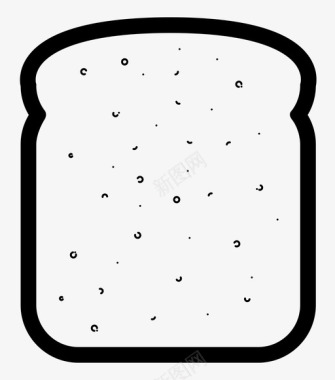 烤面包面包早餐图标图标