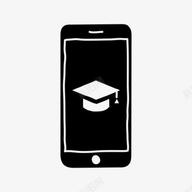 大学文凭iphone教育大学设备图标图标