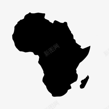 非洲大陆丛林图标图标