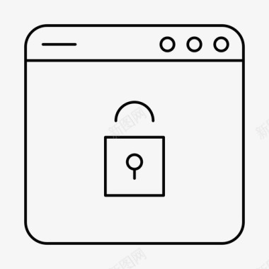 隐私锁锁应用程序安全图标图标