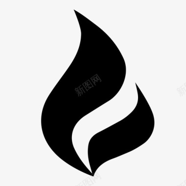 天然气火焰天然气能源化石图标图标
