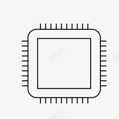 主机电脑cpu组件笔记本电脑图标图标