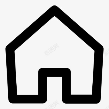 地方家建筑物房子图标图标
