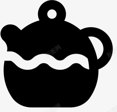 茶壶饮料注射器图标图标