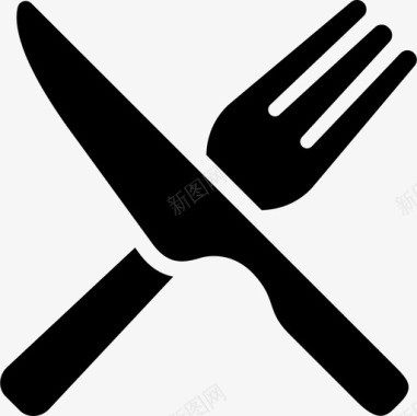 食品和餐厅采购产品餐具快餐餐具图标图标