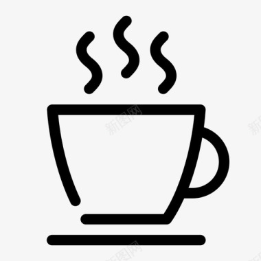 热咖啡杯子茶图标图标