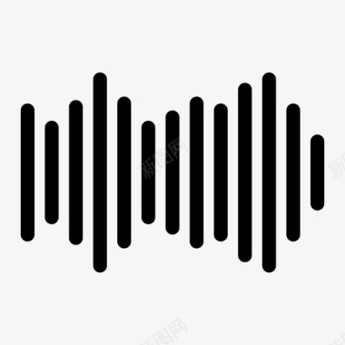声波均衡器音乐图标图标