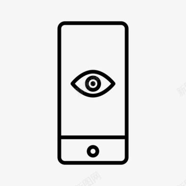 iphone视图设备眼球图标图标