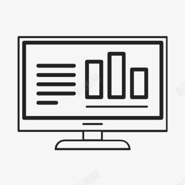 图表统计基金图表监视器分析图表图标图标