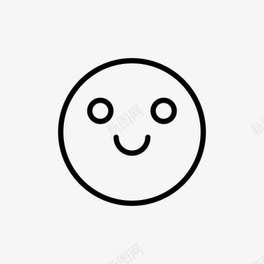 概述符号形状快乐表情表情符号笑图标图标